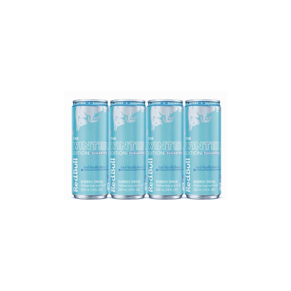 SUGAR FREE Red Bull Winter Edition 12 Oz Iced Vanilla Berry